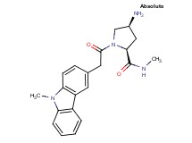 (4S)-4-amino-N-methyl-1-[(9-methyl-9H-carbazol-3-yl)acetyl]-L-prolinamide