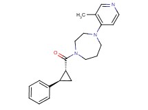 1-(3-methyl-4-pyridinyl)-4-{[(1R*,2R*)-2-phenylcyclopropyl]carbonyl}-1,4-diazepane