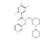 N-[(1-cyclohexyl-3-piperidinyl)methyl]-2,4,5-trifluoro-N-(3-pyridinylmethyl)benzamide