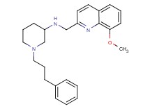 N-[(8-methoxy-2-quinolinyl)methyl]-1-(3-phenylpropyl)-3-piperidinamine