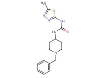 N-(1-benzyl-4-piperidinyl)-N'-(5-methyl-1,3,4-thiadiazol-2-yl)urea bis(trifluoroacetate)