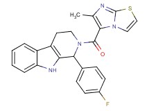 1-(4-fluorophenyl)-2-[(6-methylimidazo[2,1-b][1,3]thiazol-5-yl)carbonyl]-2,3,4,9-tetrahydro-1H-beta-carboline