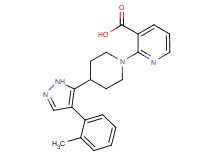 2-{4-[4-(2-methylphenyl)-1H-pyrazol-5-yl]piperidin-1-yl}nicotinic acid