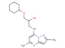 1-(cyclohexyloxy)-3-[(2,5-dimethylpyrazolo[1,5-a]pyrimidin-7-yl)amino]-2-propanol