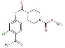 methyl 4-({[4-(aminocarbonyl)-3-chlorophenyl]amino}carbonyl)piperazine-1-carboxylate