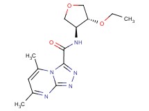 N-[(3S*,4R*)-4-ethoxytetrahydrofuran-3-yl]-5,7-dimethyl[1,2,4]triazolo[4,3-a]pyrimidine-3-carboxamide