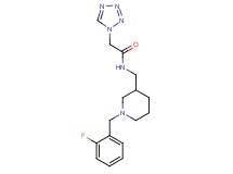 N-{[1-(2-fluorobenzyl)piperidin-3-yl]methyl}-2-(1H-tetrazol-1-yl)acetamide