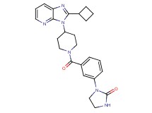 1-(3-{[4-(2-cyclobutyl-3H-imidazo[4,5-b]pyridin-3-yl)-1-piperidinyl]carbonyl}phenyl)-2-imidazolidinone