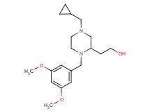 2-[4-(cyclopropylmethyl)-1-(3,5-dimethoxybenzyl)-2-piperazinyl]ethanol