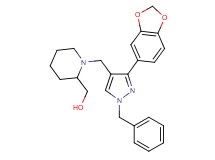 (1-{[3-(1,3-benzodioxol-5-yl)-1-benzyl-1H-pyrazol-4-yl]methyl}-2-piperidinyl)methanol