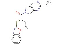 6-[2-(1,3-benzoxazol-2-ylthio)butanoyl]-2-ethyl-6,7-dihydro-5H-pyrrolo[3,4-d]pyrimidine
