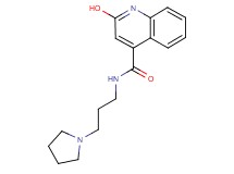 2-hydroxy-N-[3-(1-pyrrolidinyl)propyl]-4-quinolinecarboxamide