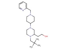 2-{1-(2,2-dimethylpropyl)-4-[1-(2-pyridinylmethyl)-4-piperidinyl]-2-piperazinyl}ethanol