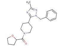 4-(1-benzyl-3-methyl-1H-1,2,4-triazol-5-yl)-1-(tetrahydrofuran-2-ylcarbonyl)piperidine