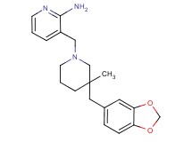 3-{[3-(1,3-benzodioxol-5-ylmethyl)-3-methylpiperidin-1-yl]methyl}pyridin-2-amine