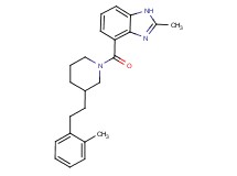 2-methyl-4-({3-[2-(2-methylphenyl)ethyl]-1-piperidinyl}carbonyl)-1H-benzimidazole