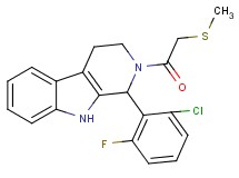 1-(2-chloro-6-fluorophenyl)-2-[(methylthio)acetyl]-2,3,4,9-tetrahydro-1H-beta-carboline