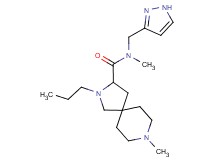 N,8-dimethyl-2-propyl-N-(1H-pyrazol-3-ylmethyl)-2,8-diazaspiro[4.5]decane-3-carboxamide
