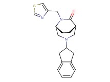 (1S*,5R*)-3-(2,3-dihydro-1H-inden-2-yl)-6-(1,3-thiazol-4-ylmethyl)-3,6-diazabicyclo[3.2.2]nonan-7-one