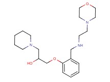 1-[2-({[2-(4-morpholinyl)ethyl]amino}methyl)phenoxy]-3-(1-piperidinyl)-2-propanol