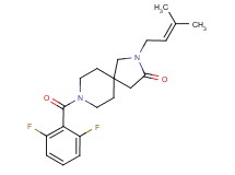 8-(2,6-difluorobenzoyl)-2-(3-methylbut-2-en-1-yl)-2,8-diazaspiro[4.5]decan-3-one