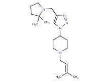 4-{4-[(2,2-dimethylpyrrolidin-1-yl)methyl]-1H-1,2,3-triazol-1-yl}-1-(3-methylbut-2-en-1-yl)piperidine