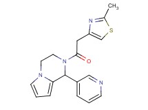 2-[(2-methyl-1,3-thiazol-4-yl)acetyl]-1-(3-pyridinyl)-1,2,3,4-tetrahydropyrrolo[1,2-a]pyrazine