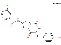 3-chloro-N-[(3R,7S,8aS)-3-(4-hydroxybenzyl)-1,4-dioxooctahydropyrrolo[1,2-a]pyrazin-7-yl]benzamide