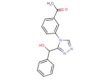 1-(3-{3-[hydroxy(phenyl)methyl]-4H-1,2,4-triazol-4-yl}phenyl)ethanone