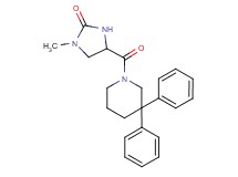 4-[(3,3-diphenylpiperidin-1-yl)carbonyl]-1-methylimidazolidin-2-one
