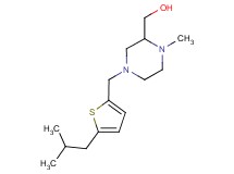 {4-[(5-isobutyl-2-thienyl)methyl]-1-methylpiperazin-2-yl}methanol