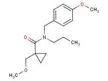 N-(4-methoxybenzyl)-1-(methoxymethyl)-N-propylcyclopropanecarboxamide