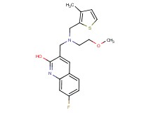 7-fluoro-3-({(2-methoxyethyl)[(3-methyl-2-thienyl)methyl]amino}methyl)-2-quinolinol