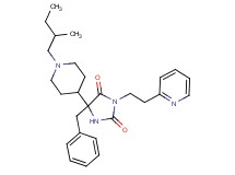 5-benzyl-5-[1-(2-methylbutyl)-4-piperidinyl]-3-[2-(2-pyridinyl)ethyl]-2,4-imidazolidinedione