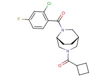 (1S*,5R*)-6-(2-chloro-4-fluorobenzoyl)-3-(cyclobutylcarbonyl)-3,6-diazabicyclo[3.2.2]nonane