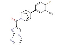 2-{[(3-endo)-3-(4-fluoro-3-methylphenyl)-8-azabicyclo[3.2.1]oct-8-yl]carbonyl}imidazo[1,2-a]pyrimidine
