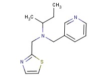 N-(pyridin-3-ylmethyl)-N-(1,3-thiazol-2-ylmethyl)butan-2-amine