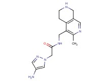 2-(4-amino-1H-pyrazol-1-yl)-N-[(3-methyl-5,6,7,8-tetrahydro-2,7-naphthyridin-4-yl)methyl]acetamide