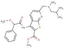 methyl 6-{[isobutyl(methyl)amino]methyl}-3-{[methoxy(phenyl)acetyl]amino}thieno[2,3-b]pyridine-2-carboxylate