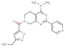 7-[(3-ethyl-5-isoxazolyl)carbonyl]-N,N-dimethyl-2-(4-pyridinyl)-5,6,7,8-tetrahydropyrido[3,4-d]pyrimidin-4-amine
