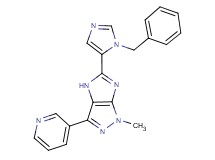5-(1-benzyl-1H-imidazol-5-yl)-1-methyl-3-(3-pyridinyl)-1,4-dihydroimidazo[4,5-c]pyrazole