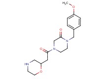 1-(4-methoxybenzyl)-4-(2-morpholinylacetyl)-2-piperazinone hydrochloride