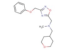 N-methyl-1-[3-(phenoxymethyl)-1,2,4-oxadiazol-5-yl]-N-(tetrahydro-2H-pyran-4-ylmethyl)methanamine