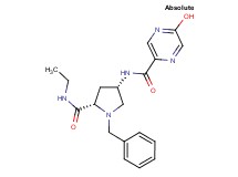 N-{(3S,5S)-1-benzyl-5-[(ethylamino)carbonyl]pyrrolidin-3-yl}-5-hydroxypyrazine-2-carboxamide