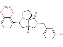 (3aS*,5S*,9aS*)-2-(3-chlorobenzyl)-5-(2,3-dimethoxyphenyl)hexahydro-7H-pyrrolo[3,4-g]pyrrolizin-1(2H)-one