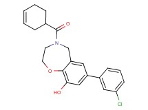 7-(3-chlorophenyl)-4-(cyclohex-3-en-1-ylcarbonyl)-2,3,4,5-tetrahydro-1,4-benzoxazepin-9-ol