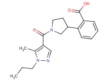 2-{1-[(5-methyl-1-propyl-1H-pyrazol-4-yl)carbonyl]-3-pyrrolidinyl}benzoic acid