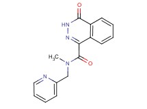 N-methyl-4-oxo-N-(2-pyridinylmethyl)-3,4-dihydro-1-phthalazinecarboxamide trifluoroacetate