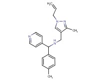 N-[(1-allyl-3-methyl-1H-pyrazol-4-yl)methyl]-1-(4-methylphenyl)-1-pyridin-4-ylmethanamine