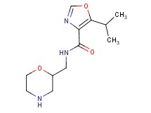 5-isopropyl-N-(morpholin-2-ylmethyl)-1,3-oxazole-4-carboxamide